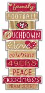 San Francisco 49ers Celebrations Stack Sign