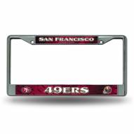 San Francisco 49ers Chrome License Plate Frame