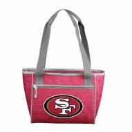 San Francisco 49ers Crosshatch 16 Can Cooler Tote
