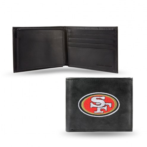 San Francisco 49ers Embroidered Leather Billfold Wallet