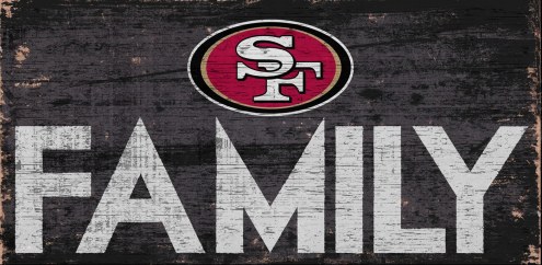 San Francisco 49ers Family Wood Sign