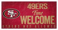 San Francisco 49ers Fans Welcome Sign