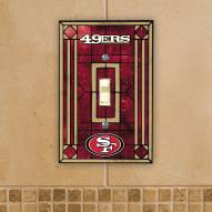 San Francisco 49ers Glass Single Light Switch Plate Cover