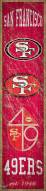 San Francisco 49ers Heritage Banner Vertical Sign