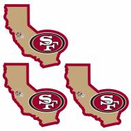 San Francisco 49ers Home State Decal - 3 Pack