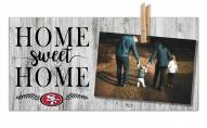 San Francisco 49ers Home Sweet Home Clothespin Frame