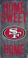 San Francisco 49ers Home Sweet Home Wood Sign