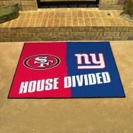 San Francisco 49ers/New York Giants House Divided Mat