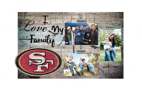 San Francisco 49ers I Love My Family Clip Frame