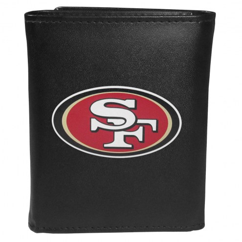 San Francisco 49ers Large Logo Leather Tri-fold Wallet