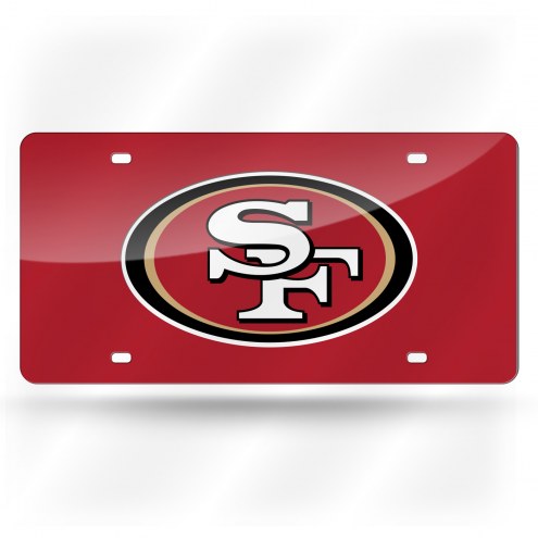 San Francisco 49ers Laser Cut License Plate