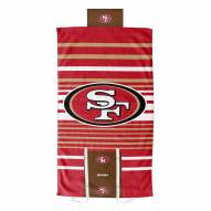 San Francisco 49ers Lateral Comfort Towel with Foam Pillow
