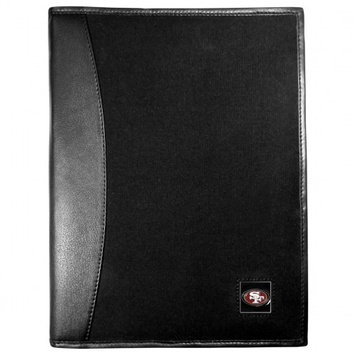 San Francisco 49ers Leather and Canvas Padfolio