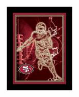 San Francisco 49ers Neon Player Framed 12" x 16" Sign