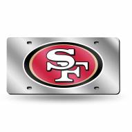 San Francisco 49ers NFL Silver Laser License Plate