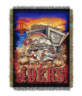 San Francisco 49ers NFL Woven Tapestry Throw