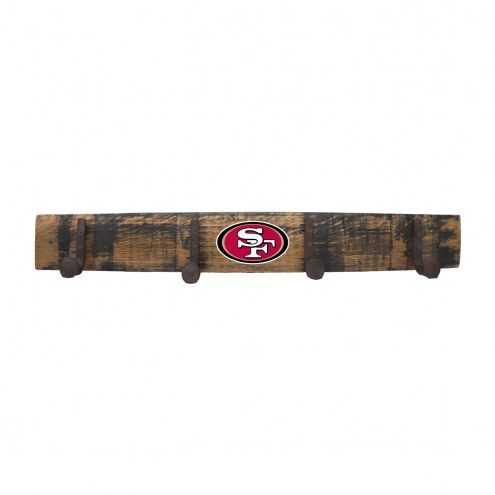 San Francisco 49ers Oak Coat Rack