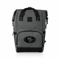 San Francisco 49ers On The Go Roll-Top Cooler Backpack