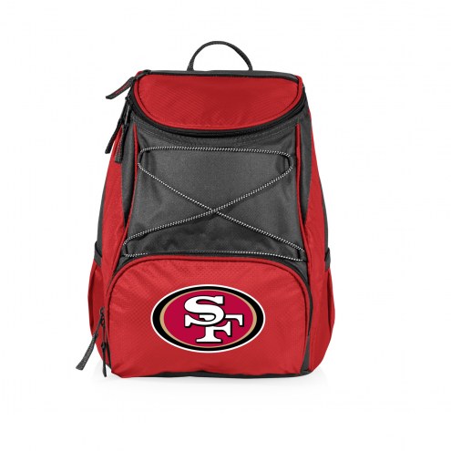 San Francisco 49ers Red PTX Backpack Cooler