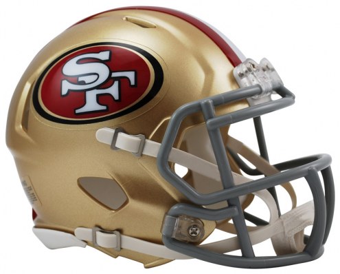 San Francisco 49ers Riddell Speed Mini Collectible Football Helmet
