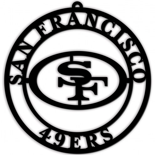 San Francisco 49ers Silhouette Logo Cutout Door Hanger