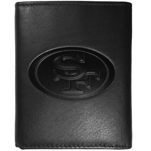 San Francisco 49ers Embossed Leather Tri-fold Wallet