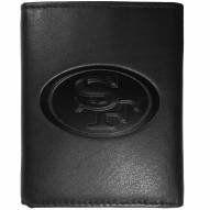 San Francisco 49ers Embossed Leather Tri-fold Wallet