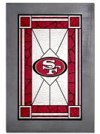 San Francisco 49ers Stained Glass with Frame