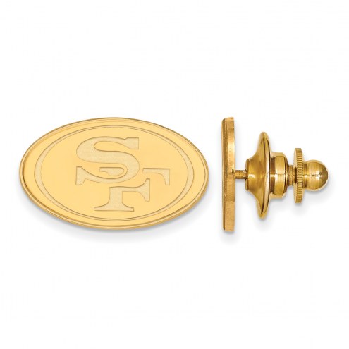 San Francisco 49ers Sterling Silver Gold Plated Lapel Pin