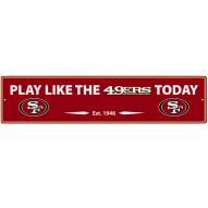 San Francisco 49ers Street Sign Wall Plaque