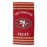 San Francisco 49ers Stripes Beach Towel