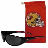San Francisco 49ers Sunglasses and Bag Set