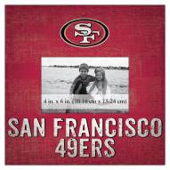 San Francisco 49ers Team Name 10" x 10" Picture Frame