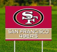 San Francisco 49ers Team Name Yard Sign