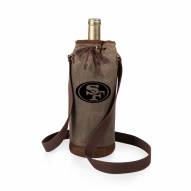 San Francisco 49ers Waxed Canvas Wine Tote
