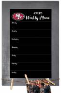 San Francisco 49ers Weekly Menu Chalkboard with Frame