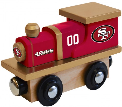 San Francisco 49ers Wood Toy Train