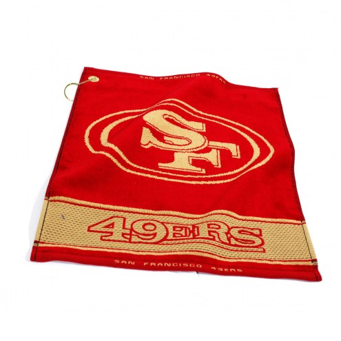 San Francisco 49ers Woven Golf Towel