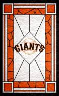 San Francisco Giants 11" x 19" Stained Glass Sign