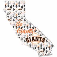 San Francisco Giants 12" Floral State Sign
