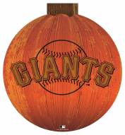 San Francisco Giants 12" Halloween Pumpkin Sign