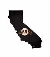 San Francisco Giants 12" Team Color Logo State Sign