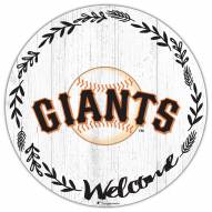 San Francisco Giants 12" Welcome Circle Sign