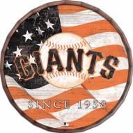 San Francisco Giants 16" Flag Barrel Top