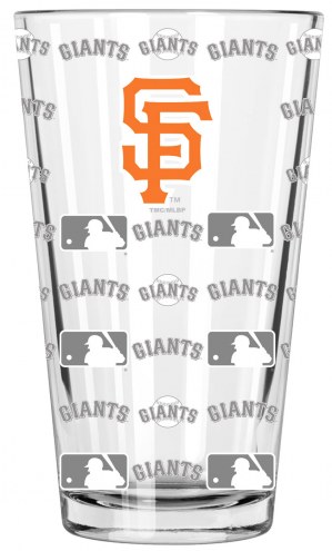 San Francisco Giants 16 oz. Sandblasted Pint Glass