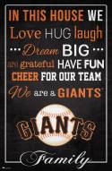 San Francisco Giants 17" x 26" In This House Sign