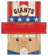 San Francisco Giants 19" x 16" Patriotic Head