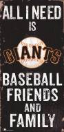 San Francisco Giants 6" x 12" Friends & Family Sign