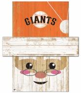 San Francisco Giants 6" x 5" Santa Head