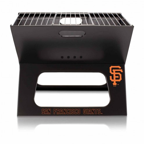 San Francisco Giants Black Portable Charcoal X-Grill